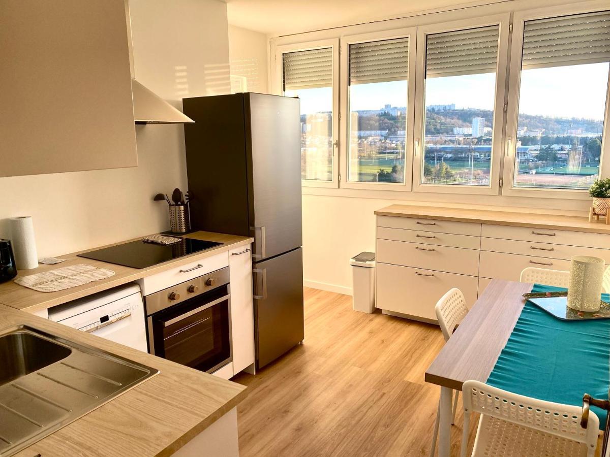 Bergson Top - Appart 80M2, 2 Grandes Chambres, Entierement Renovee Et Equipee, Lumineux, Wifi, Balcon, Calme, Vue Imprenable แซงต์-เอเตียน ภายนอก รูปภาพ