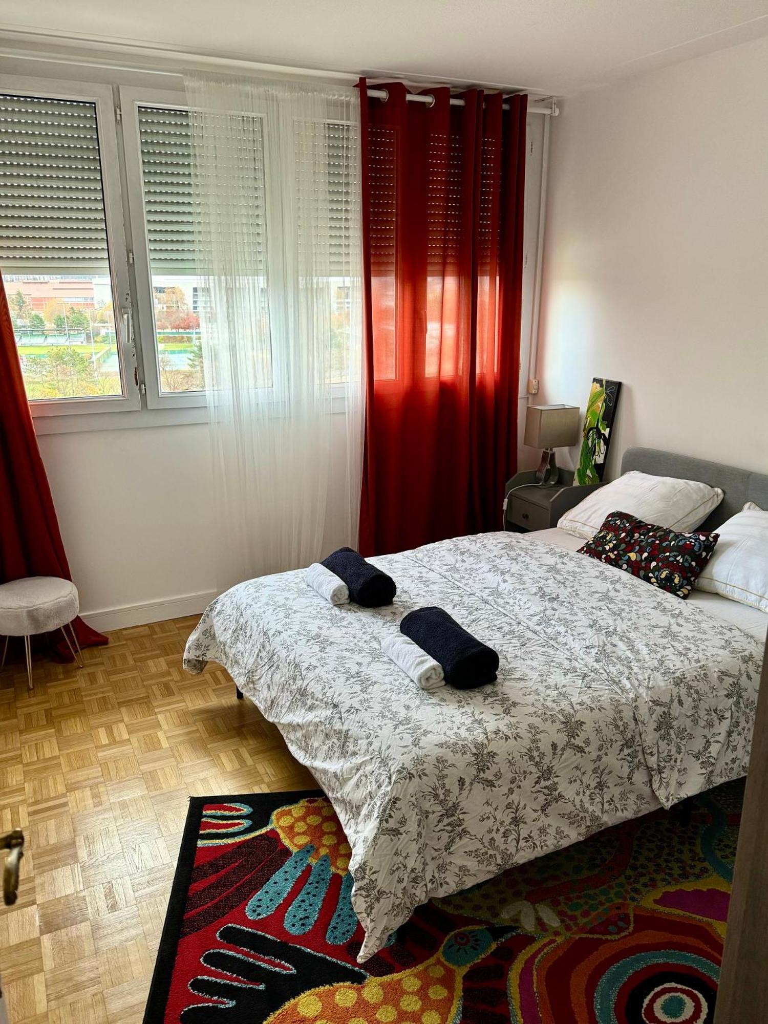 Bergson Top - Appart 80M2, 2 Grandes Chambres, Entierement Renovee Et Equipee, Lumineux, Wifi, Balcon, Calme, Vue Imprenable แซงต์-เอเตียน ภายนอก รูปภาพ